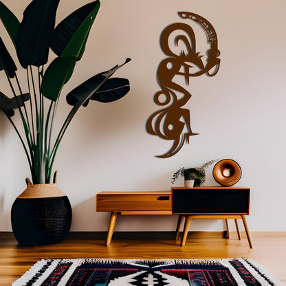 Tribal Kokopelli Snake Wall Art