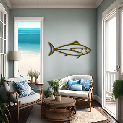 Tuna Fish Line Art A Stylish Gift for Fishing Enthusiasts