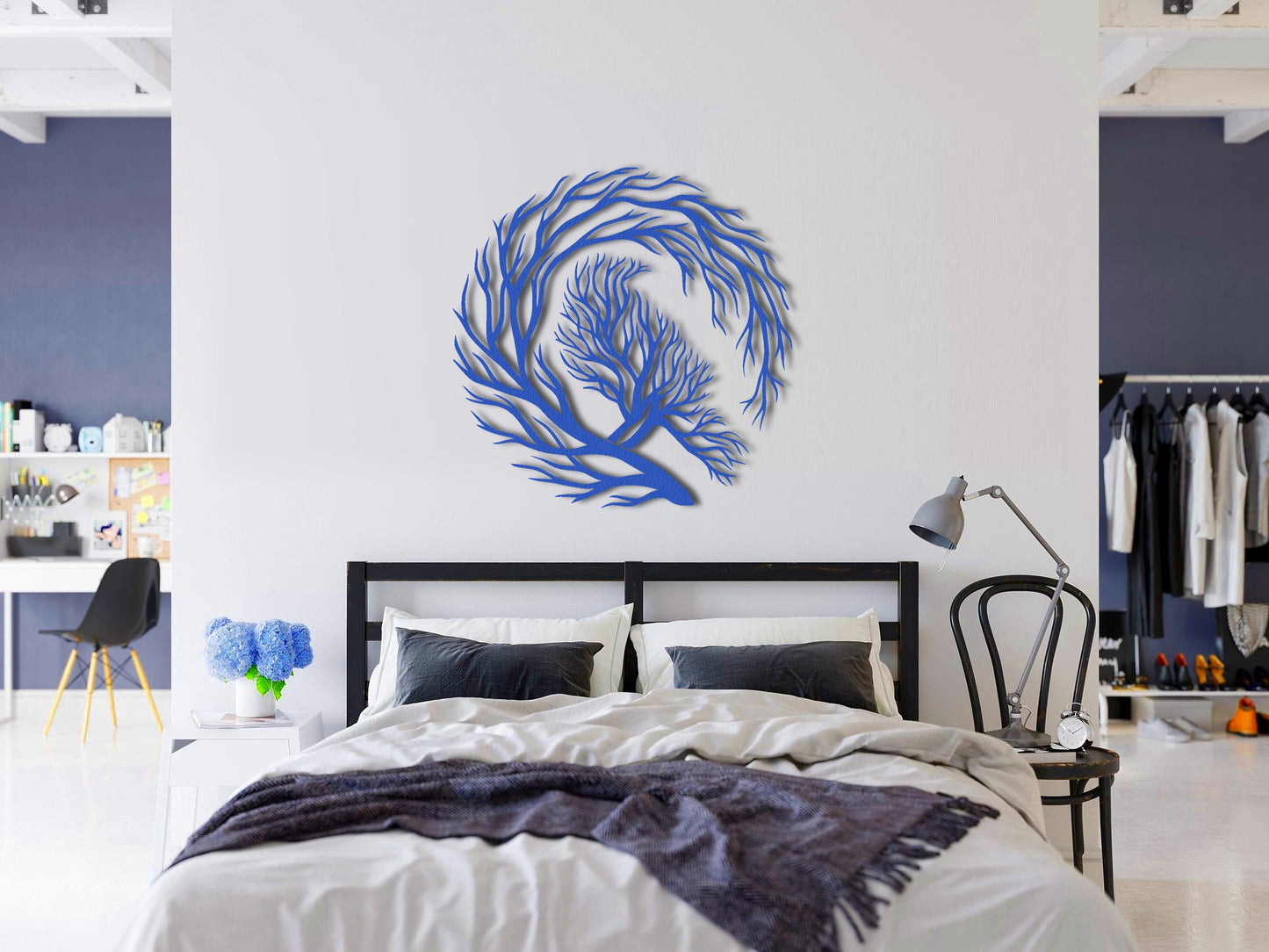 Raven Fullmoon Metal Wall Art