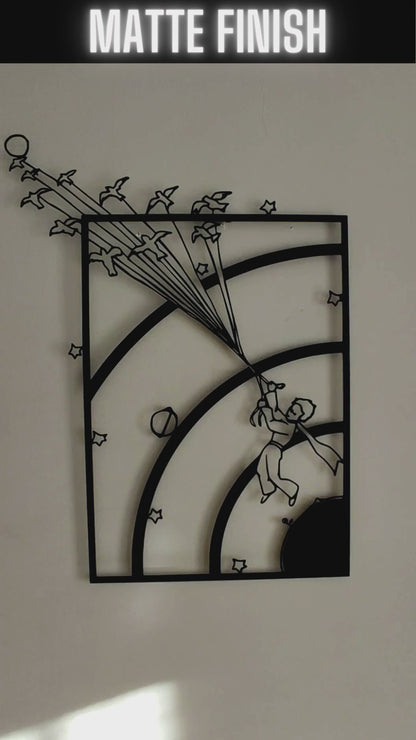 Déco murale en métal Le Petit Prince