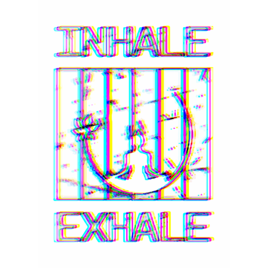 Yoga inhale exhale Metal Poster