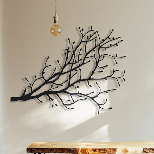 אמנות קיר מתכת ענף עץ