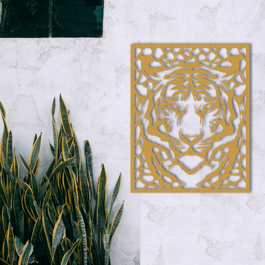 Tiger-Metall-Wand-Kunst