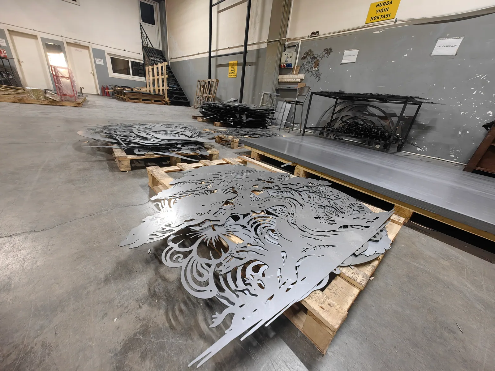 Cut from steel
